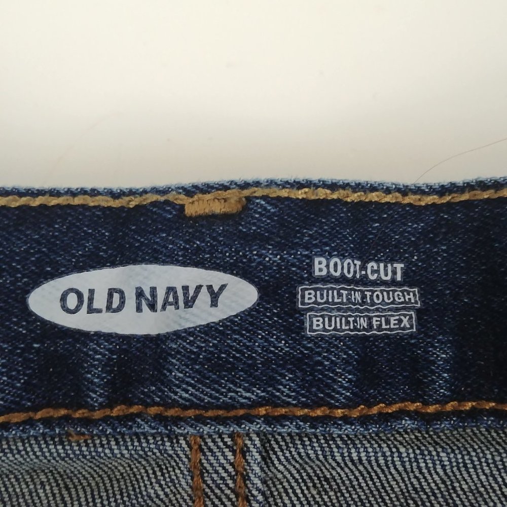Old Navy Whiskered Distressed Bootcut Jeans 30x32 - Picture 8 of 9